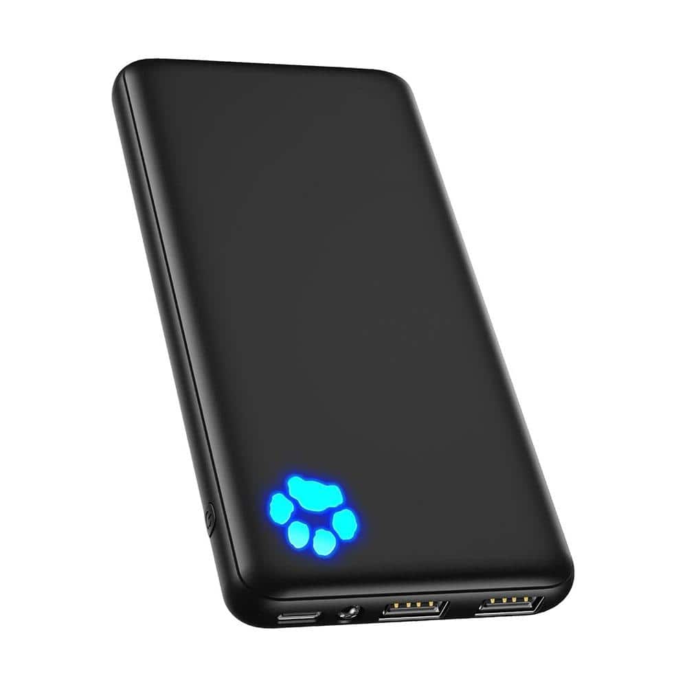 10000mAh Portable Slim Power Bank USB-C In/Out 3A Fast Charging & 15-Layer 
