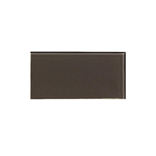 Aspect 6 in. x 3 in. Leather Glass Decorative Wall Tile (8-Pack)