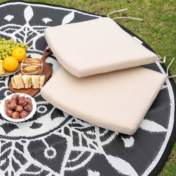 Nuu Garden 18 in. x 20 in. Olefin Outdoor Chair Replacement Seat