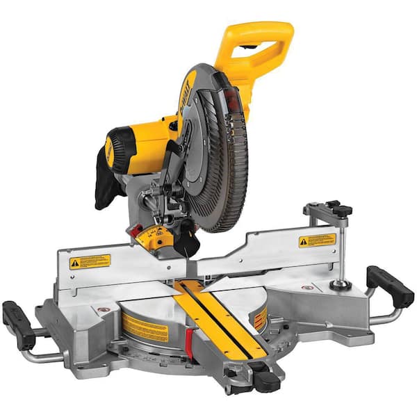 15 Amp Corded 12 in. Double Bevel Sliding Compound Miter Saw, Blade Wrench and Material Clamp