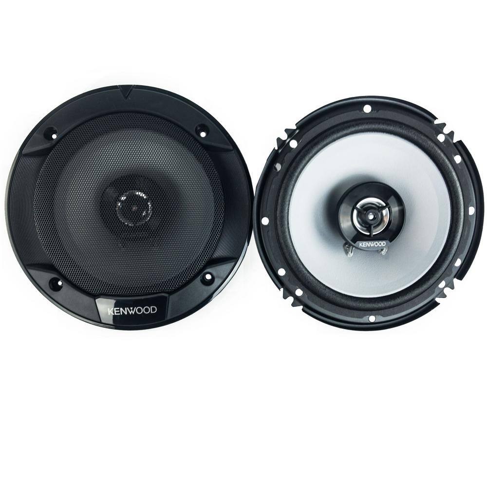 Kenwood 300Watt 6.5 in. Coaxial 2Way Car Audio Speaker (1Pair) KFC1666S The Home Depot