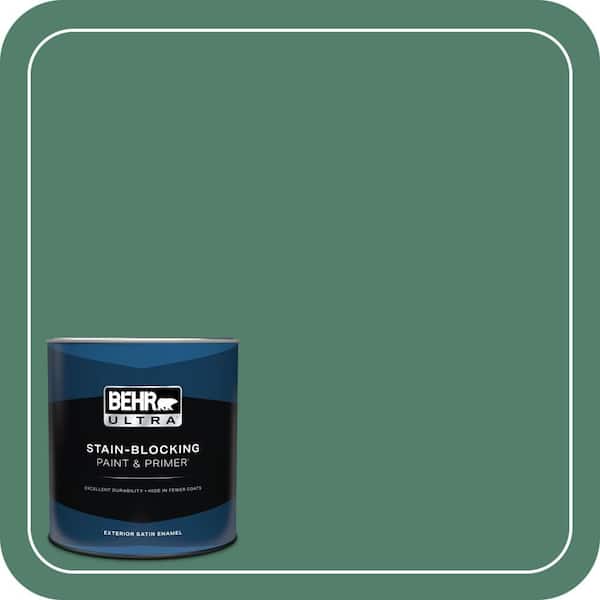 BEHR ULTRA 1 qt. #M430-6 Park Bench Satin Enamel Exterior Paint & Primer