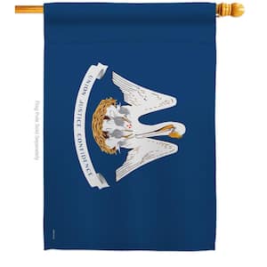 2.5 ft. x 4 ft. Polyester Louisiana States 2-Sided House Flag Regional Decorative Horizontal Flags