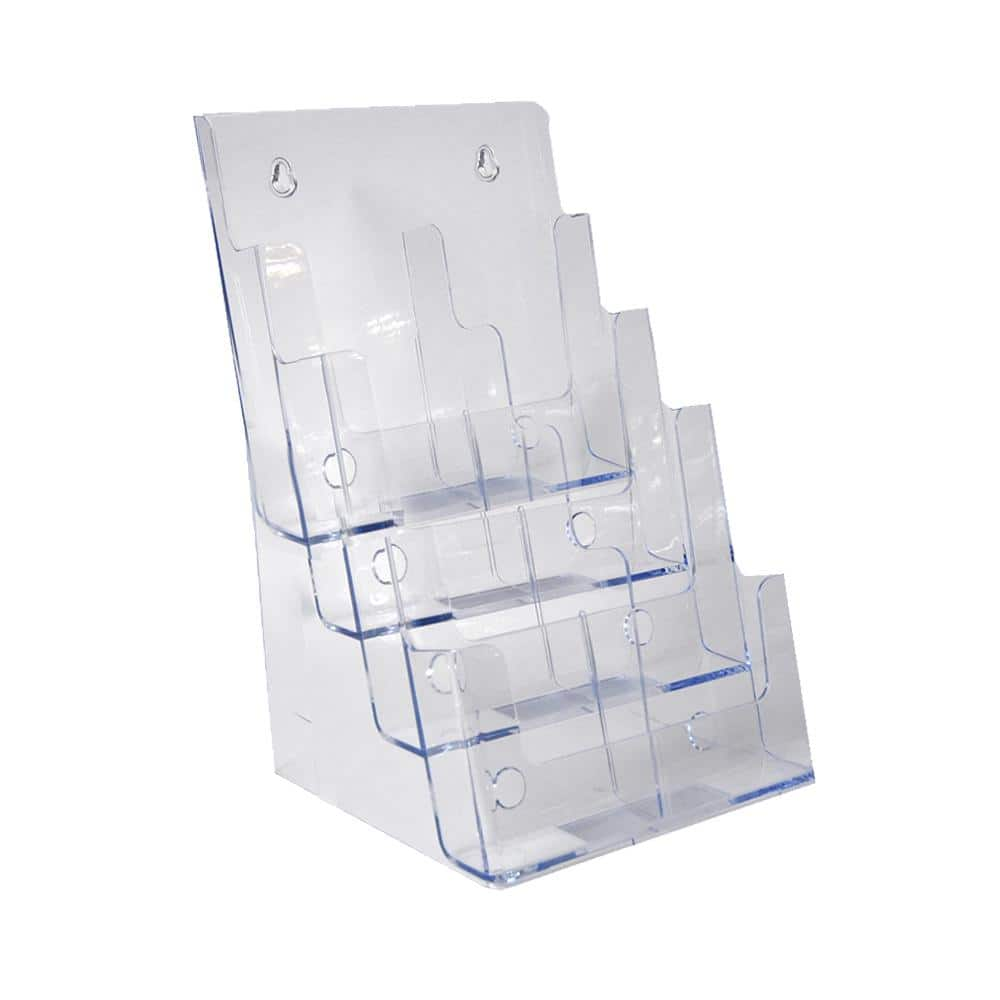 Azar Displays 4-Tier 8-Pocket Trifold Brochure Holder-252377 - The Home ...