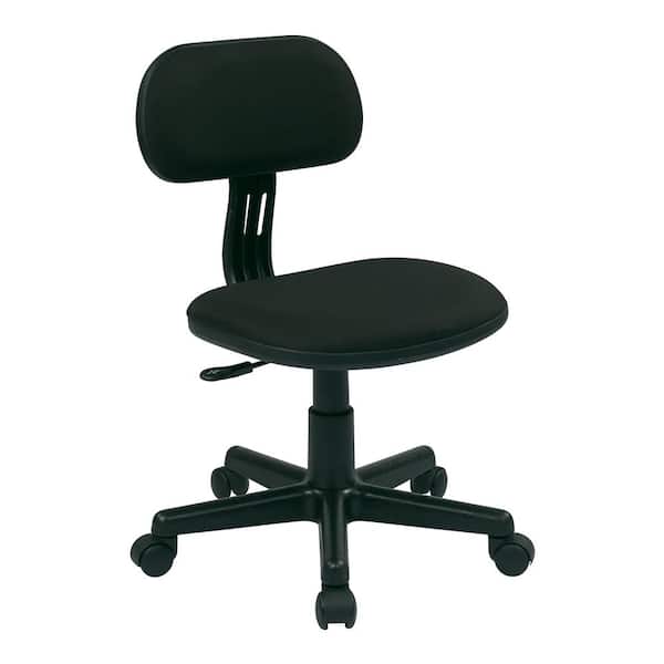 OSP Home Furnishings Black Fabric Office Chair
