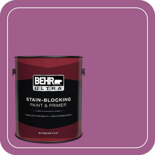 BEHR ULTRA 1 gal. #P110-6 Wild Berry Flat Exterior Paint & Primer