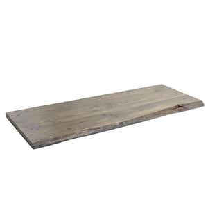 48 in. x 16 in. x 1.25 in. Riverstone Grey Restore Console Table Wood Top