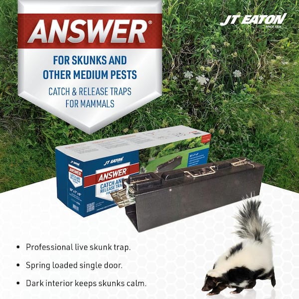JT Eaton Spring Loaded Catch and Release Humane Skunk Trap 475N