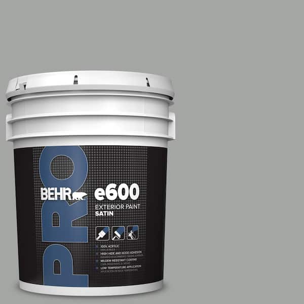 5 gal. #PPU25-04 Sharkskin Suit Satin Exterior Paint