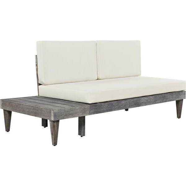 Siavonce Outdoor 3-Piece Patio Furniture Set Solid Wood