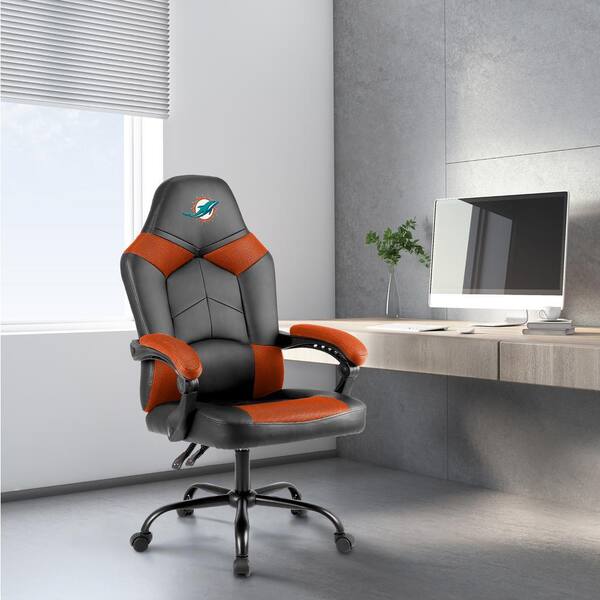 IMPERIAL Miami Dolphins Black Polyurethane Oversized Office Chair