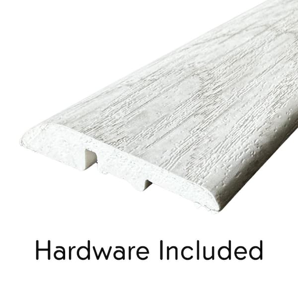 Deco Products Hydrostop Paradise Bay 0.2 in. T x 1.8 in. W x 94 in. L Waterproof PVC Reducer Molding
