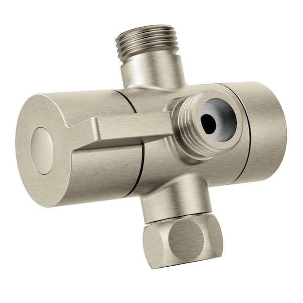 Shower Arm Diverter, Brushed Nickel