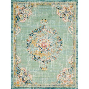 Penrose Alexis Green 9 ft. x 12 ft. Area Rug