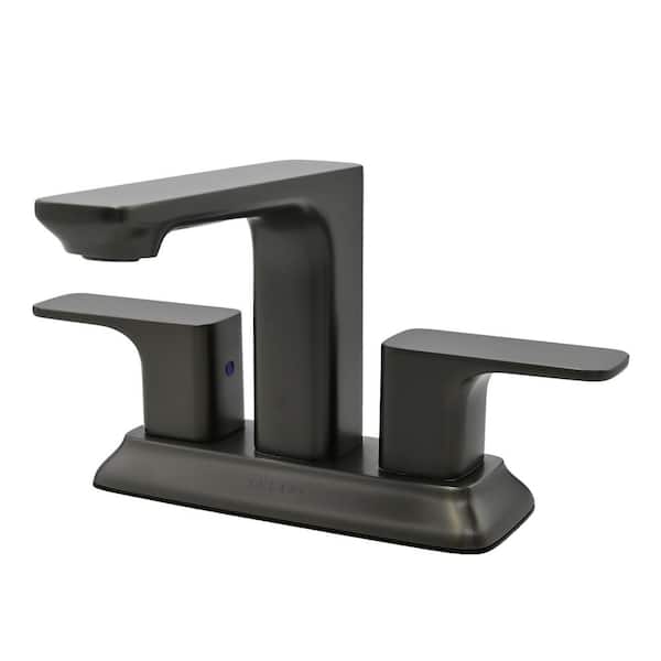 Lulani Corsica 2-Handle 4" Centerset Bathroom Faucet in Gun Metal