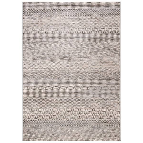 SAFAVIEH Atlas 3 ft. x 5 ft. Ivory/Beige Parallel Chevron Area Rug