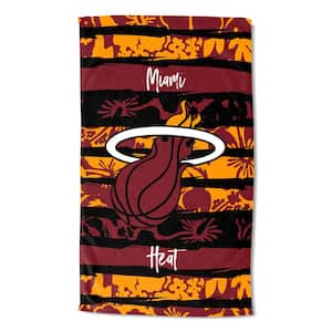 NBA Heat Multi-Color Graphic Pocket Cotton/Polyester Blend Beach Towel