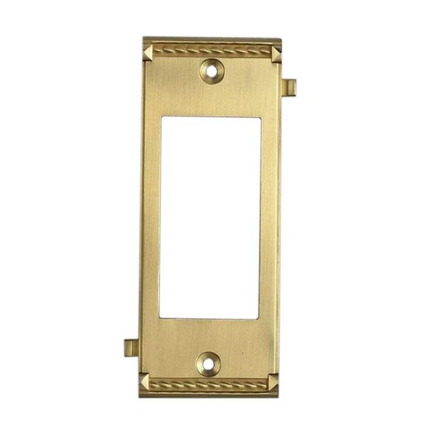 Titan Lighting 1 Decorator Wall Plate - Brass