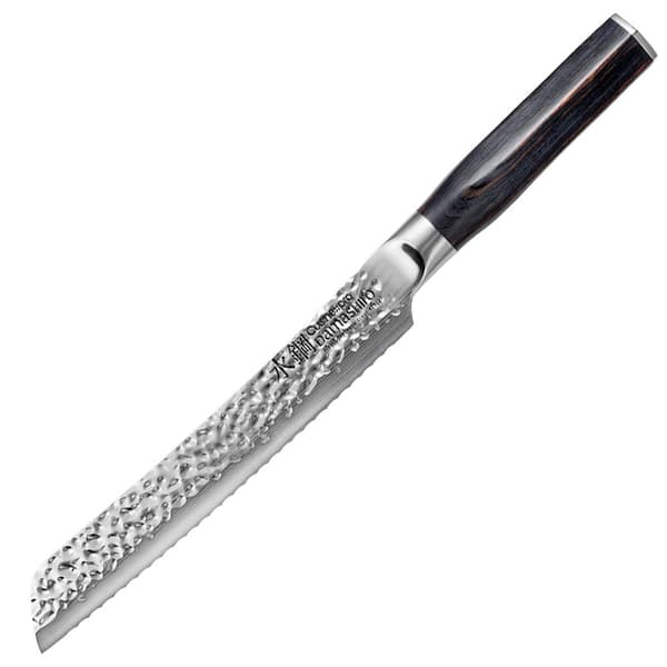 Cuisine::pro DAMASHIRO EMPEROR 8 in. Stainless Steel Full Tang Bread Knife