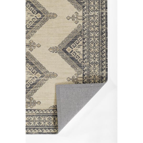 Anatolia Charcoal 7 ft. x 10 ft. Machine Made Medallion Blended Yarn Rectangle Area Rug