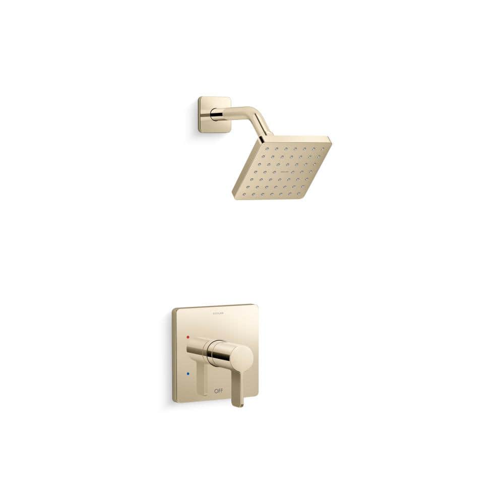 Parallel Rite-Temp Single Handle Shower Trim Kit With Lever Handle 1.75 GPM in Vibrant French Gold price history on PriceWatchPro