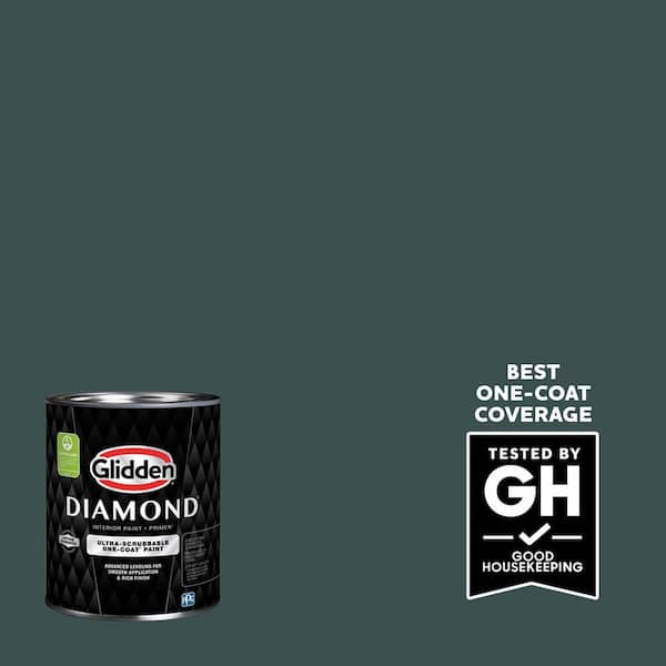 Glidden Diamond 1 qt. #PPG1036-6 Night Watch Eggshell Interior Paint with Primer