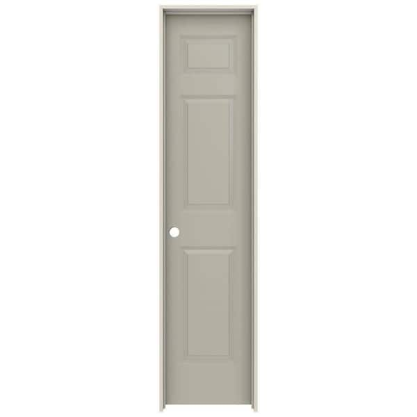 JELD-WEN 18 in. x 80 in. Colonist Desert Sand Right-Hand Smooth Solid Core Molded Composite MDF Single Prehung Interior Door