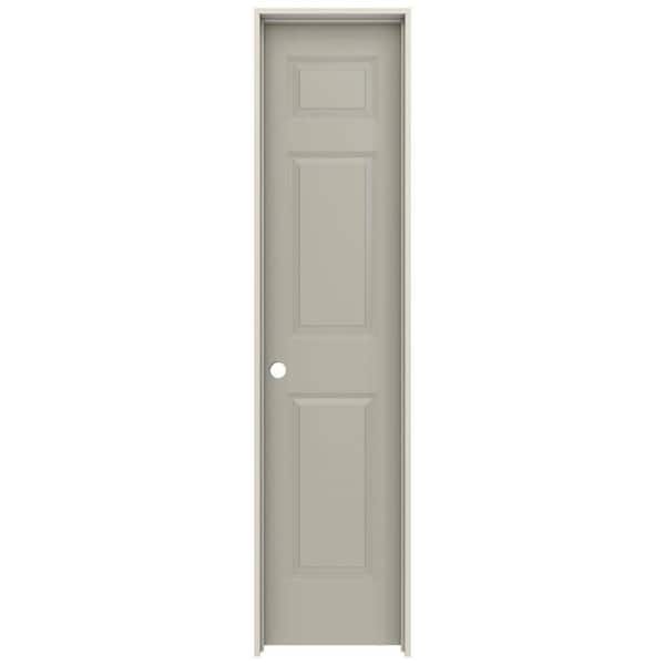 JELD-WEN 18 in. x 80 in. Colonist Desert Sand Painted Right-Hand Smooth Molded Composite Single Prehung Interior Door