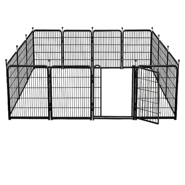 新品FENCE OF DEFENSE REUNITED&STARTINGOVER Justincity 32 in. High Galvanized Metal Garden Fence 12 Panels