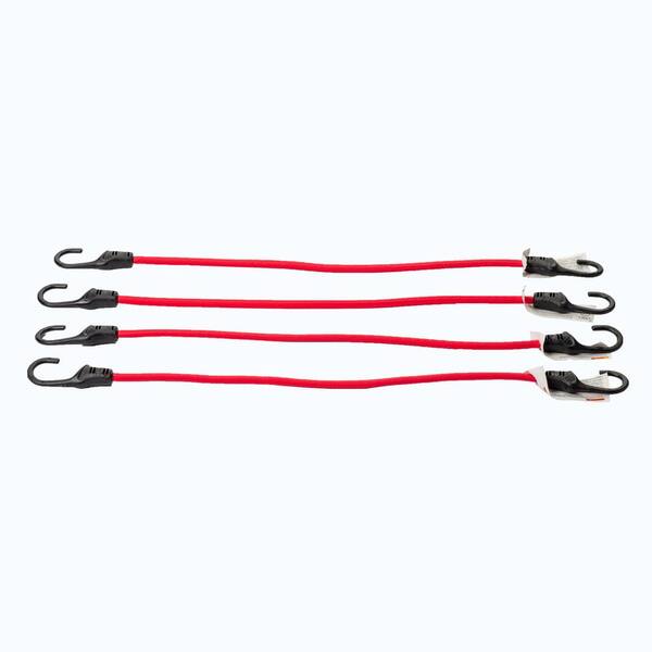 HDX 24 in. Super Duty Bungee Cords (4-Pack) 4T960N - The Home Depot