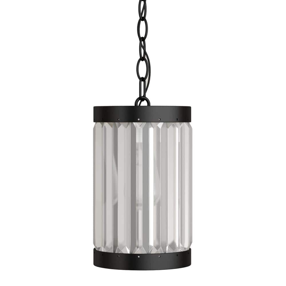 Elegant Bronze & Clear Glass Mini Pendant with Adjustable Chain