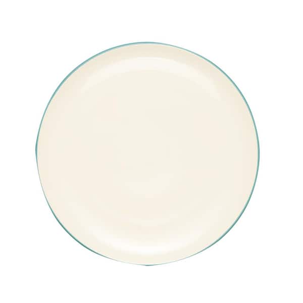 Noritake Colorwave Turquoise Stoneware Coupe Round Platter 12 in.