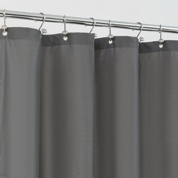 Aoibox 72 in. W x 84 in. L Waterproof Fabric Shower Curtain in Dark Gray