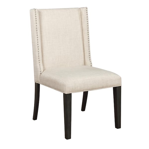 Best Master Furniture Mia Beige Parson Chairs (Set of 2)