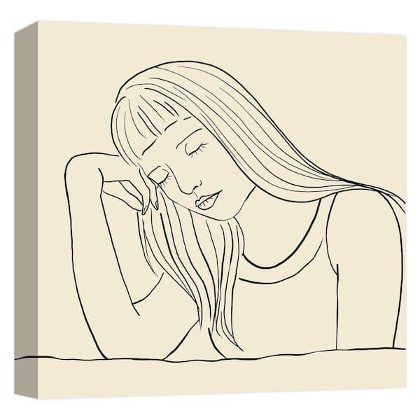 PTM Images Fast Assleep'' Canvas Abstract Wall Art 15 in. x 15 in.