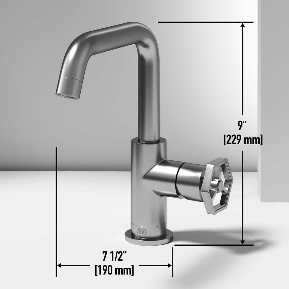 Ruxton Brushed Nickel Single-Handle Low-Arc Bathroom Faucet