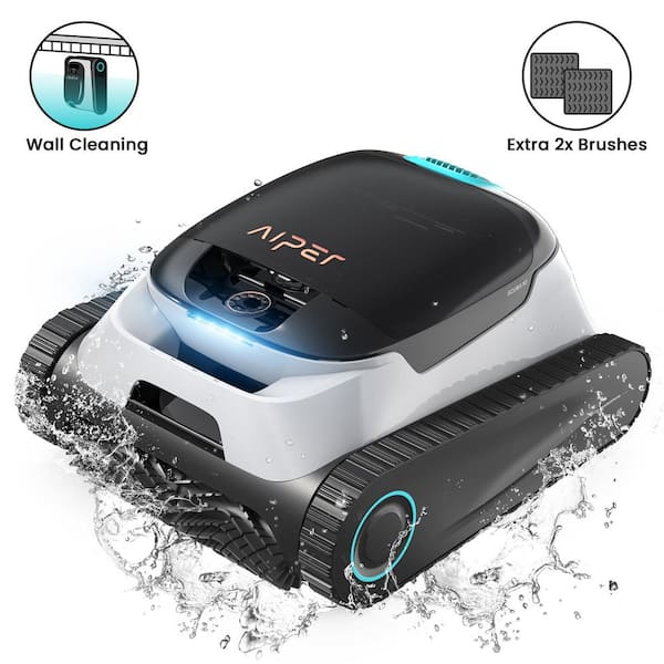 Scuba N1 Cordless Robotic Pool Vacuum-Automatic Pool Vacuum for In-Ground Pools up to 1600 sq. ft. White