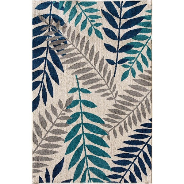 Patio Brights Blythewood Sapphire 8 ft. x 10 ft. Indoor/Outdoor Area Rug
