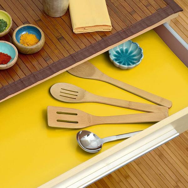 FLP 8861-Yellow Cooks Kitchen Non-Slip Shelf Liner Utility Mat Yellow:  Cushion Grip Shelf Liners (740985000007-3)