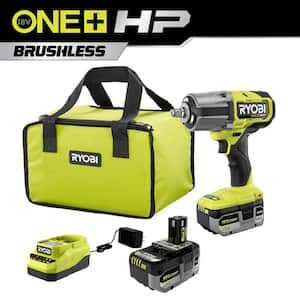 ONE+ HP 18V Brushless Cordless 4-Mode 1/2 in. High Torque Impact Wrench Kit with (2) 4.0 Ah Batteries and Charger