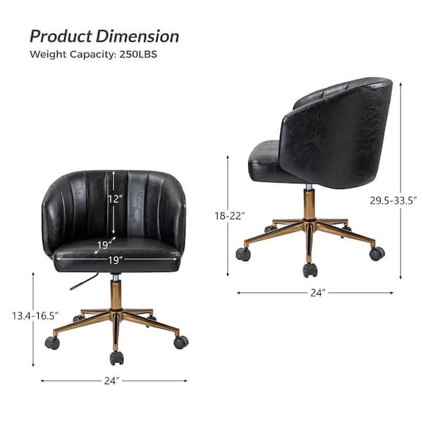 World market best sale leather office chair