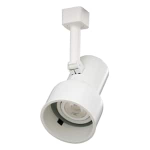 Trac-Lites Step-Cylinder White Track Lighting with White Baffle