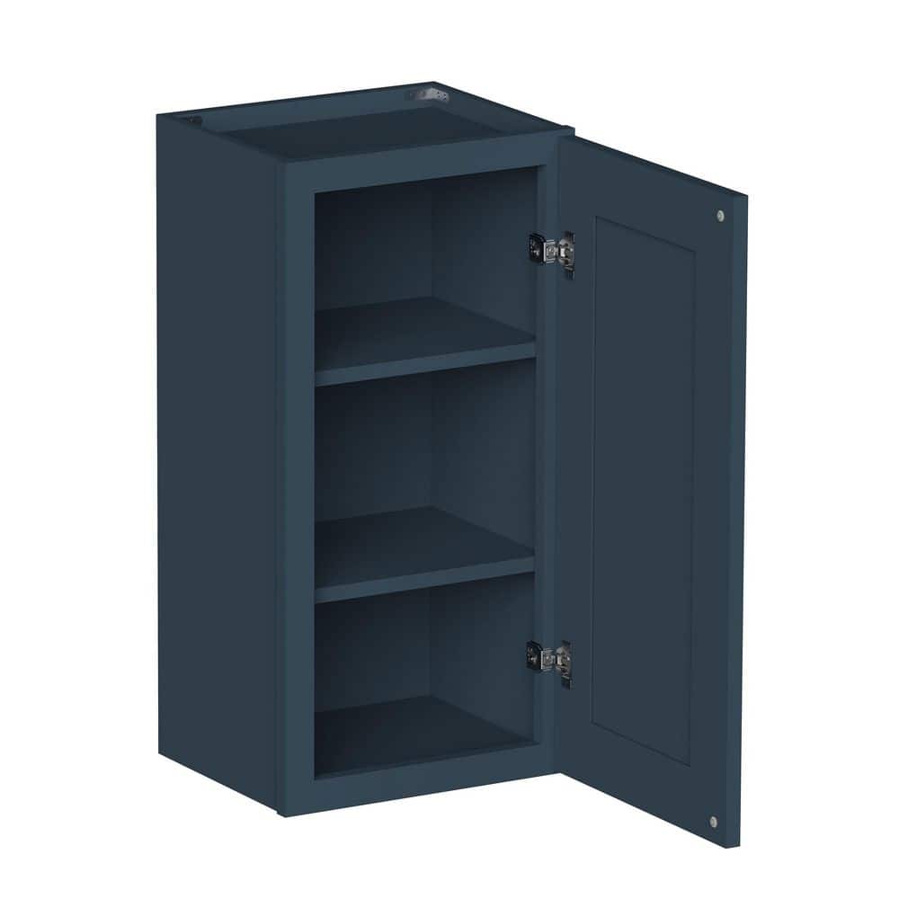 15 in W x 12 in D x 30 in H HDF Ready to Assemble Standard Wall Cabinet in Cyber Grey with 1-Door, 2-Shelf price history on PriceWatchPro