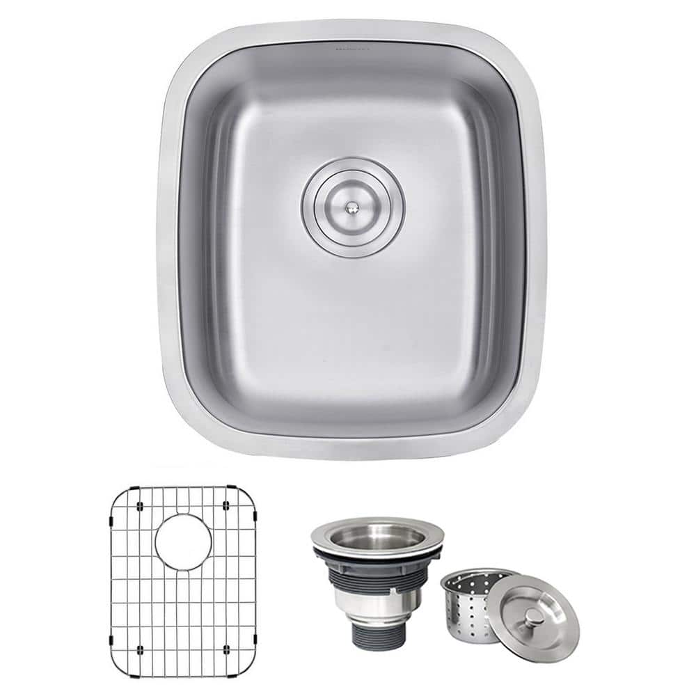 Ruvati 15 x 18 Inch Stainless Steel Undermount Bar Sink