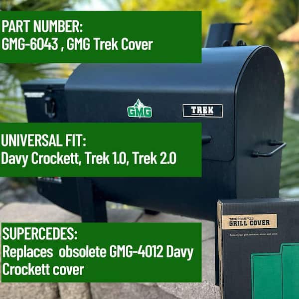 Grill Cover-GMG-6043 Fits Trek 2.0, Trek Prime, and Davy Crockett