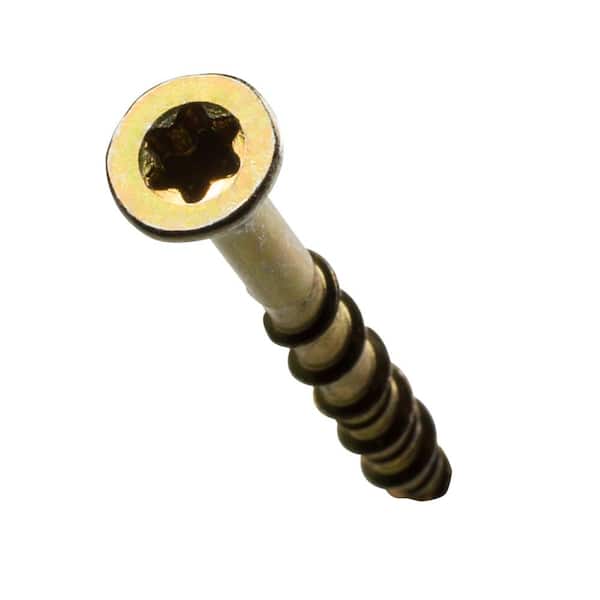 #9 x 2 in. T25 6-Lobe, Flat Head, Strong-Drive WSV Collated Subfloor Screw, Yellow Zinc (1000-Pack)