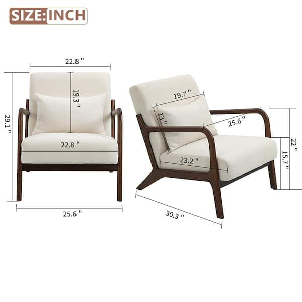 Armchair discount dimensions inches