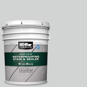 5 gal. #780E-3 Sterling Solid Color Waterproofing Exterior Wood Stain and Sealer