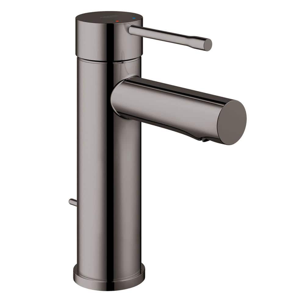 Stam Inspecteur struik GROHE Essence New Single Hole Single-Handle 1.2 GPM Bathroom Faucet in Hard  Graphite 32216A0A - The Home Depot