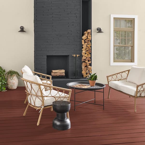 BEHR PREMIUM - 1 gal. #SC-330 Redwood Solid Color Waterproofing Exterior Wood Stain and Sealer